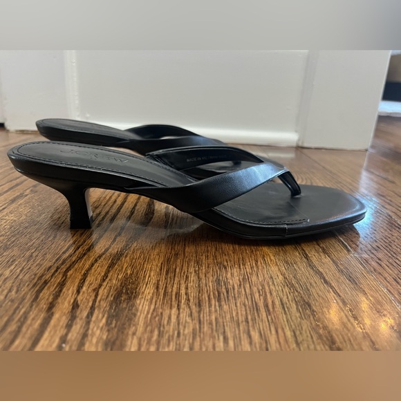 J.Crew NWOT Kitten-heel sandals in black - Picture 6 of 9